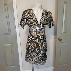 Trina Turk Abstract Graphic Print Cotton Mini Dress(4)